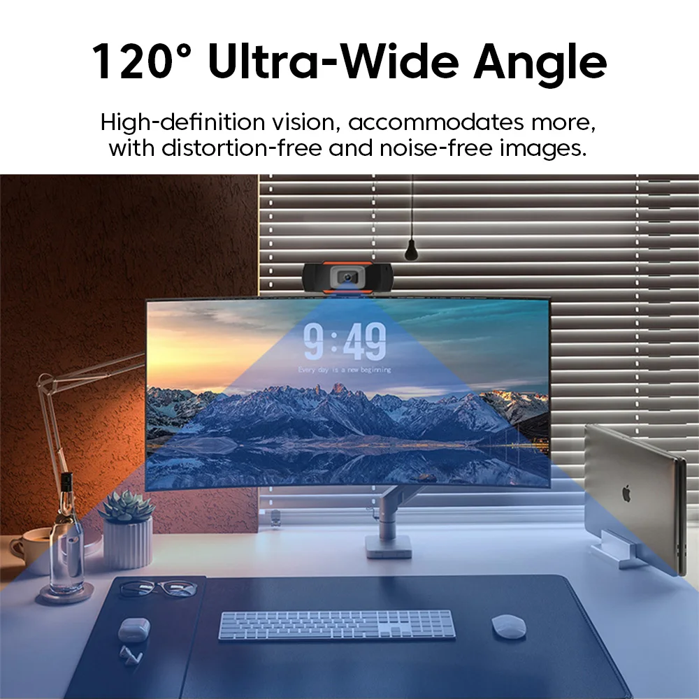 USB HD PCウェブカメラ 1080P 720P プラグアンドプレイ コンピューターウェブカメラ PC/ラップトップ/デスクトップ用 USB会議・ビデオ通話用ビデオウェブカメラ