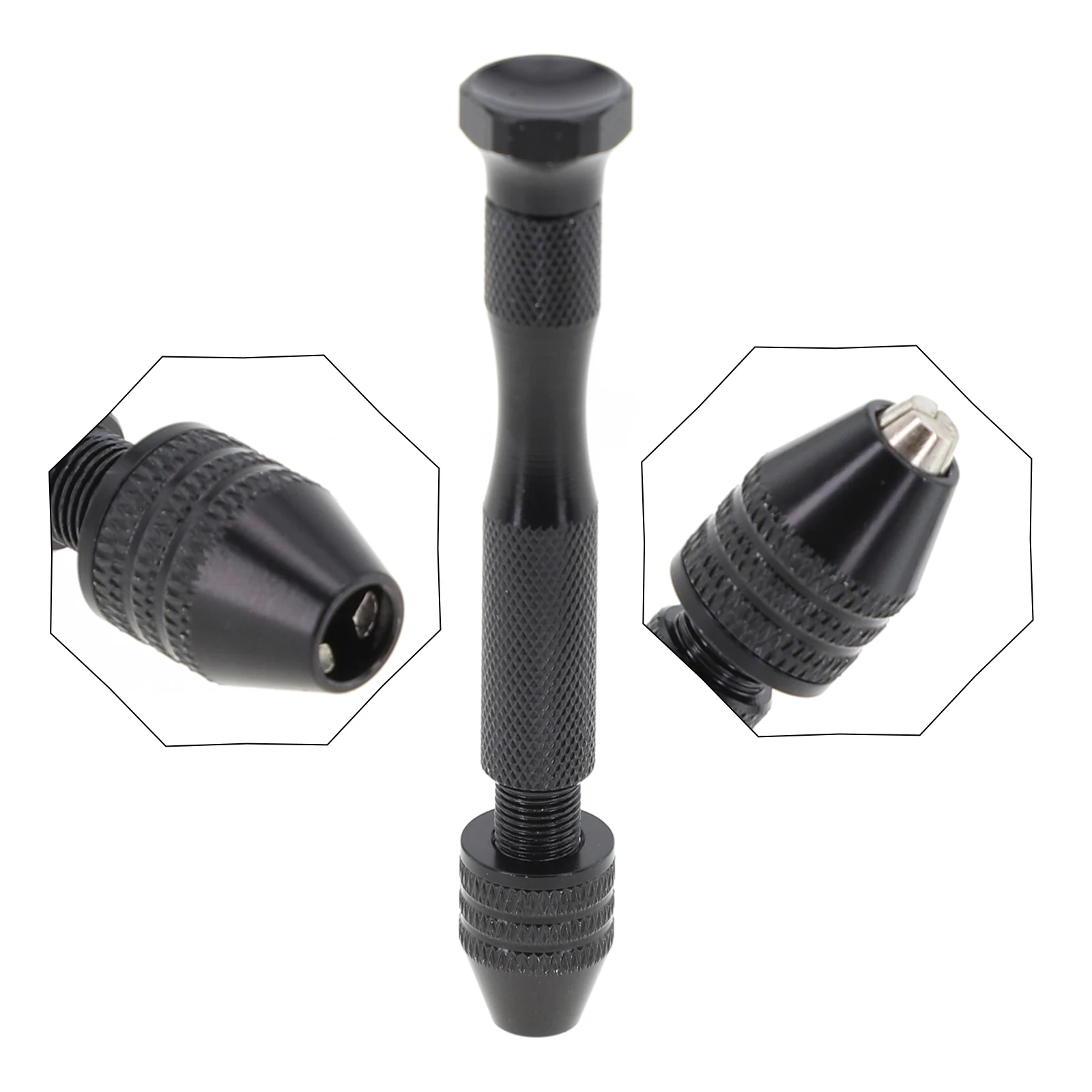 1PCS/Set 0.3-3.2mm Hand Drill Set Mini Aluminum Wood Hand Drill Chuck Is Suitable For Jewelry Tools For Models Hobby DIY