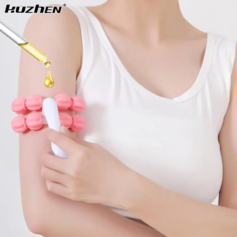 1PCS Hand Held Massager Massager Roller For Hand Muscle Back Neck Foot Shoulder Leg Pain Relief Massage Tool