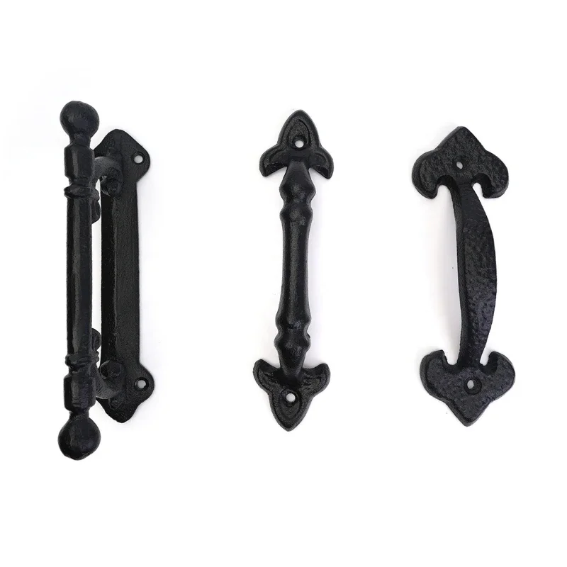 Manija de hierro fundido clásica Vintage, herrajes para muebles y cajones, manija para puerta  armario  ropa, perilla  pue