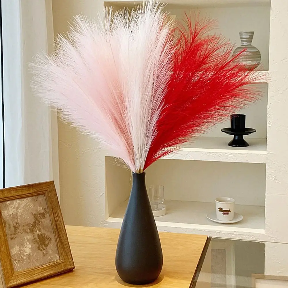 20Pcs Fluffy Texture Artificial Pampas Grass 50cm/22in Tall Faux Grass Pampas Grass Bouquet Multi-color Decoration