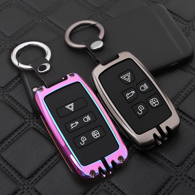 Zinc Alloy Car Key Case Cover Shell For Land Rover A9 Range Rover Sport Evoque Freelander 2 Jaguar XE XJ XJL XF C-X16 V12 Guitar