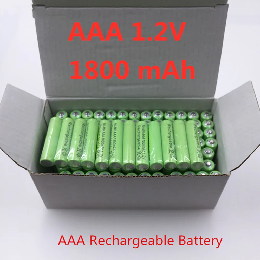 2022 nowy akumulator AAA 1800 mAh 1,2 V wysokiej jakości akumulator AAA 1800 mAh Ni-MH akumulator 1,2 V 3A