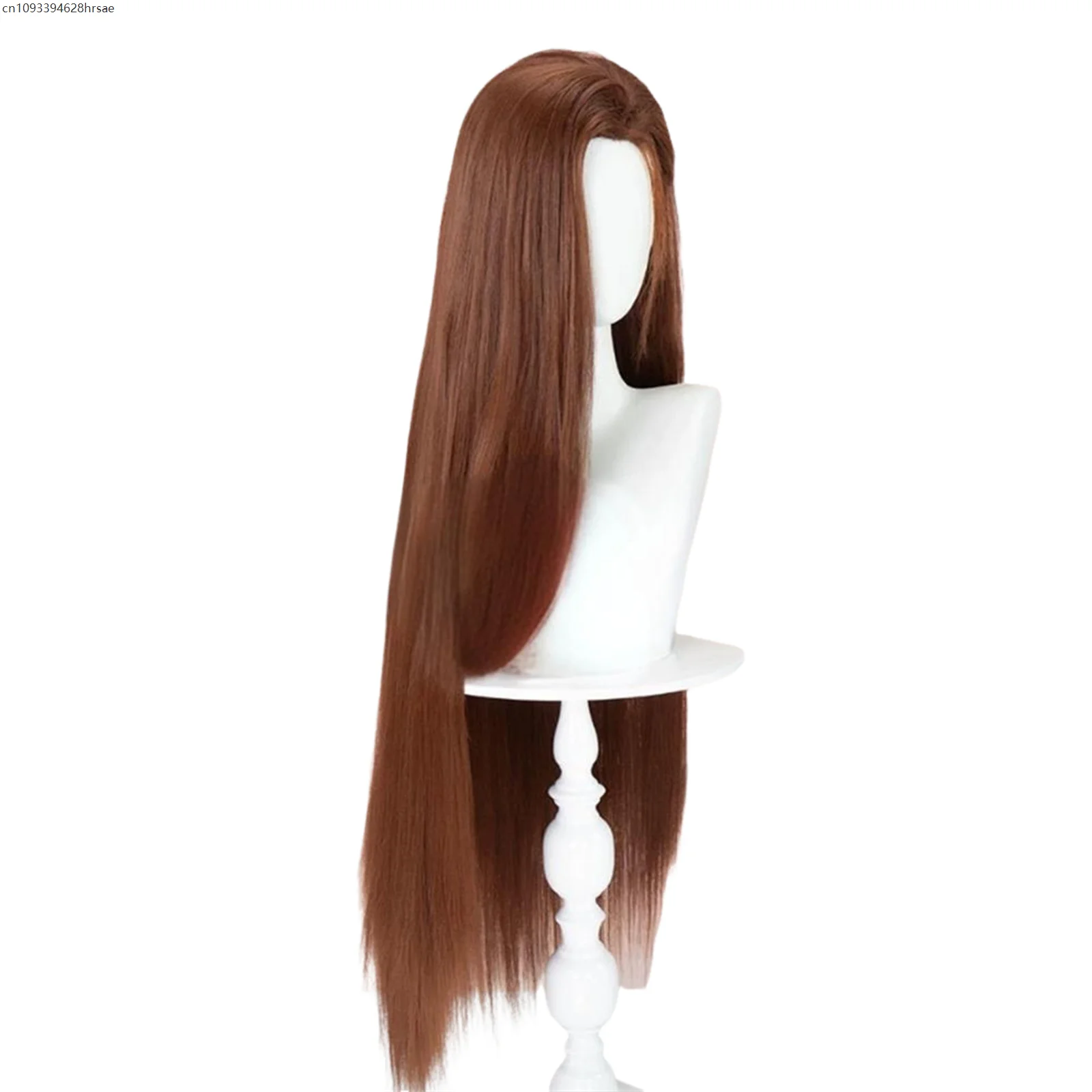 Anime cosplay peruca menina marrom cabelo longo resistente ao calor peruca sintética carnaval festa de halloween trajes adereços
