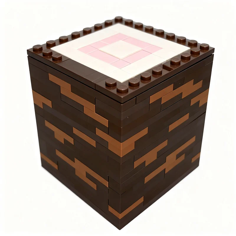 192pcs MOC Cherry Log Model Building Blocks Christmas Gift Architecture Toy DIY Idea Craft Creative Assemble Education Design