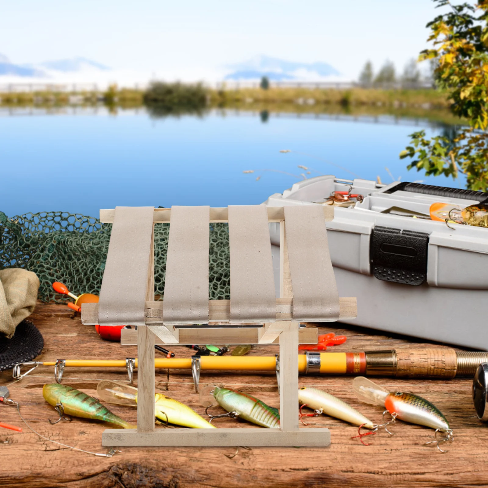 SUPVOX Silla plegable portátil, taburete de Camping con respaldo alto, asiento plegable de nailon ligero para Patio de playa al aire libre