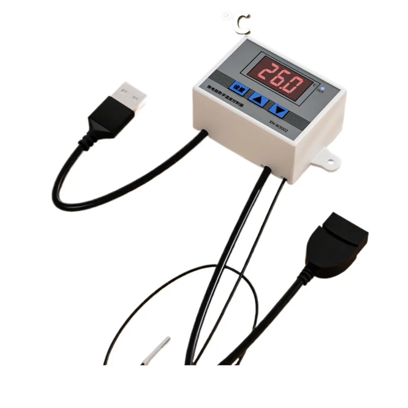 5V 12V 24V DC Digital Temperature Controller High Precision USB Power Supply Support Power Bank Thermostat Module