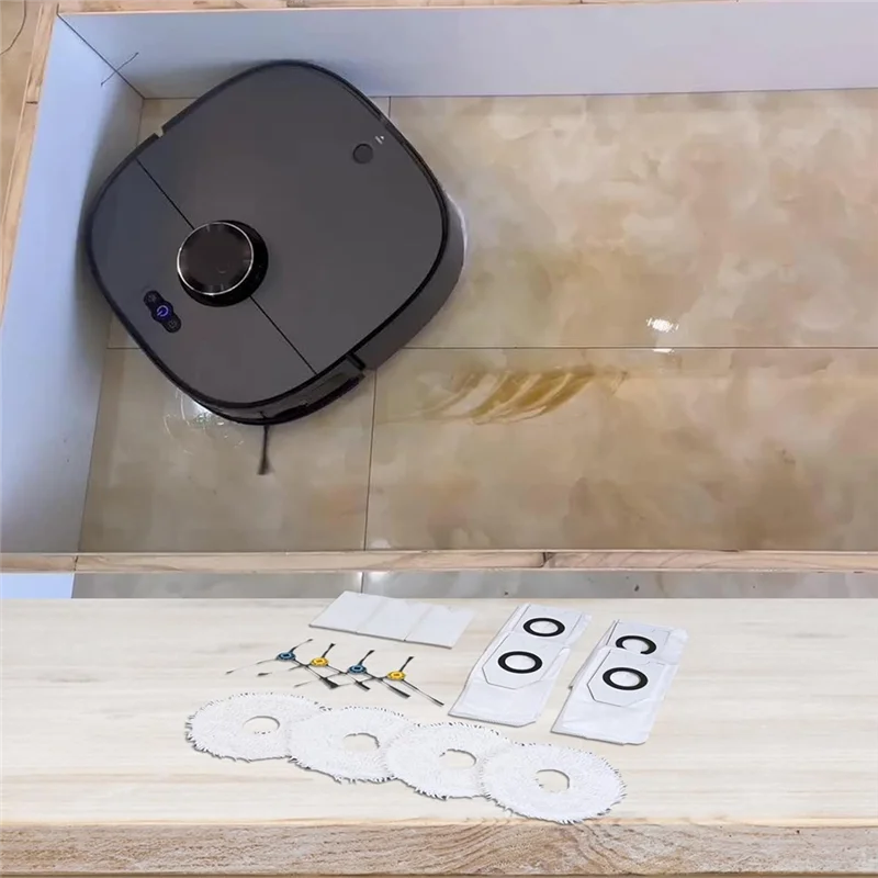 A01M-Zestaw akcesoriów do Eureka J12 do Ultra z mopami, workami na kurz i szczotkami bocznymi do skutecznego czyszczenia