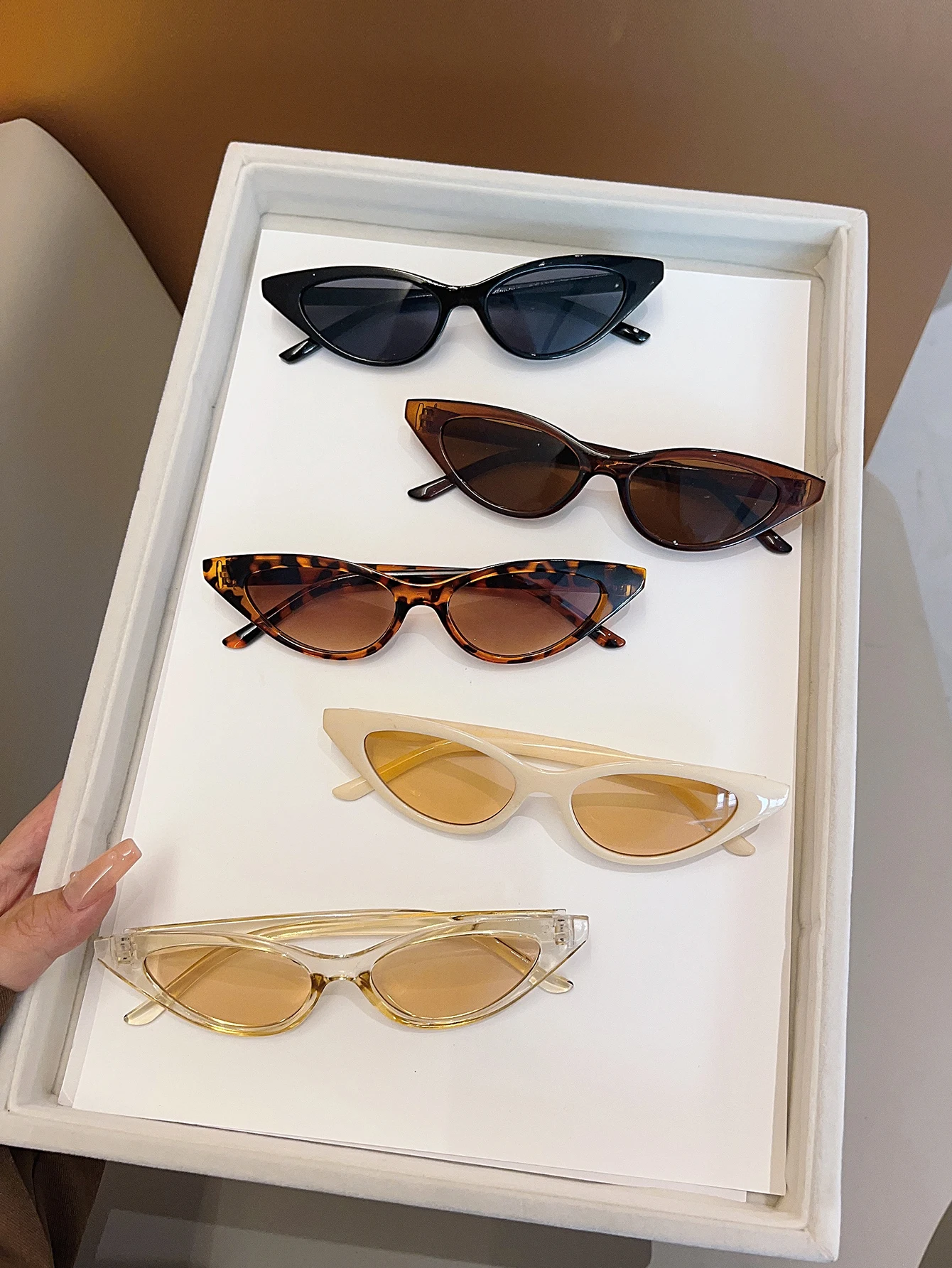 5개 세트 패셔너블 캣아이 혼합 안경 세트, 남녀 공용 - Women Fashion Glasses 리뷰 및 가격