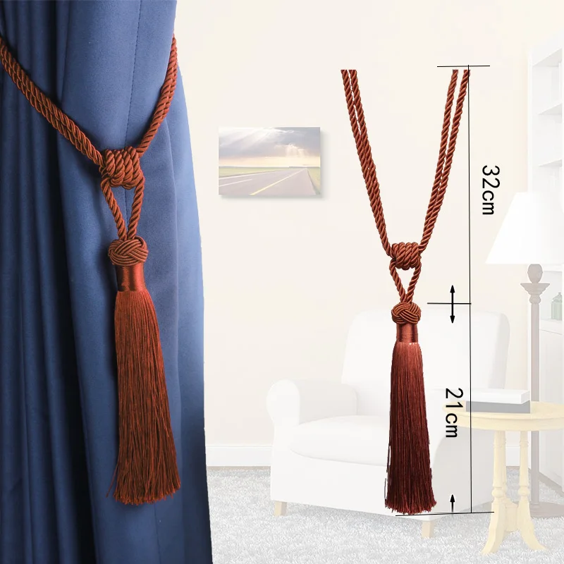 1 Piece Curtain Tieback Tieback Tassel Tie Backs Decorative Curtain Clips Holdbacks Curtain Accessories For Drape