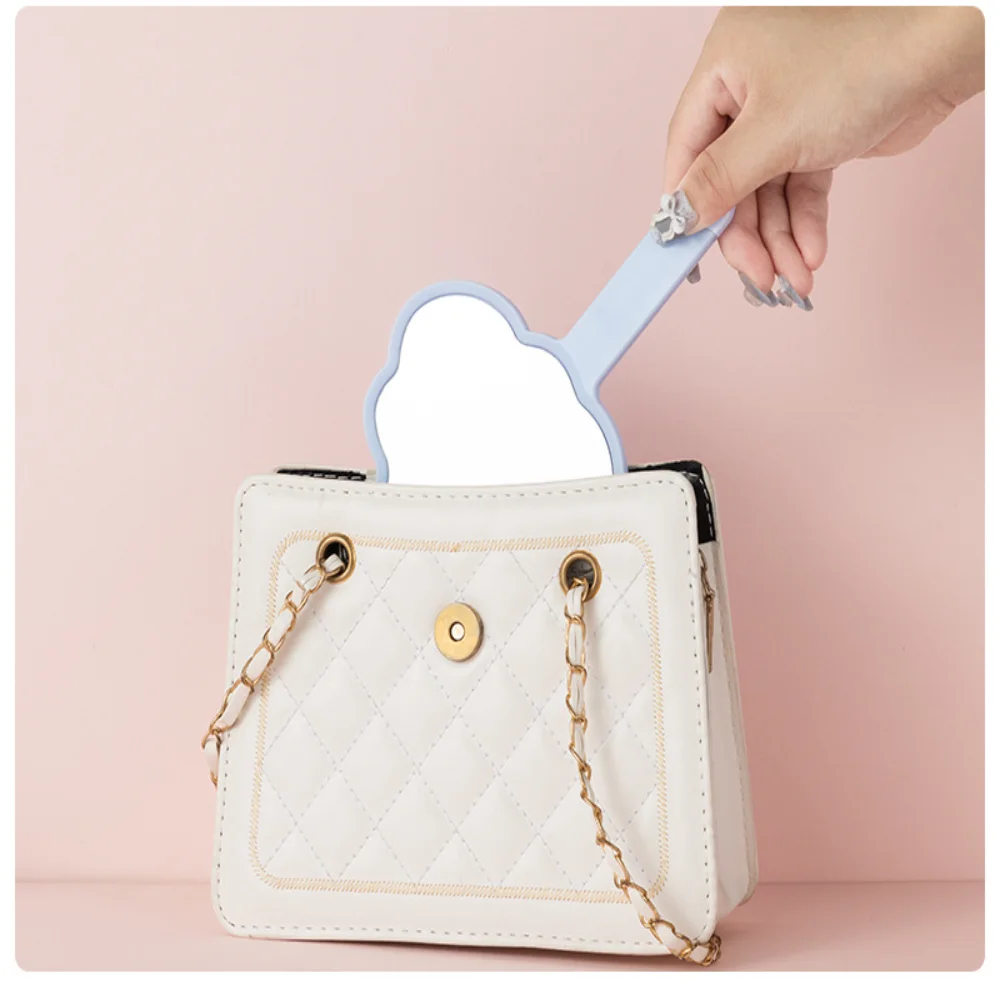 Mirror Portable Handheld Mirror Portable Makeup Mirror Chip Resistant For Girls Makeup Princess Parties