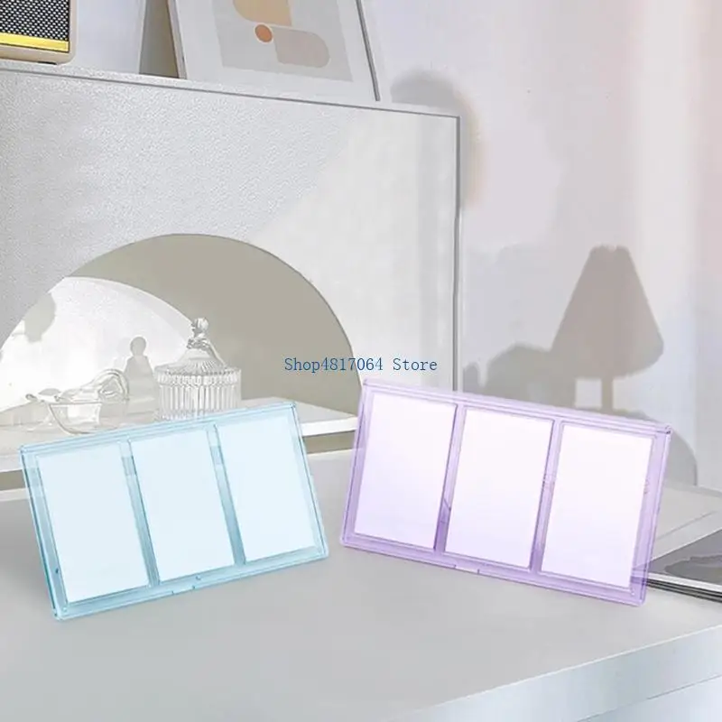 T3LB Practical Transparent 3inch Camera Photo Frame Holder Box