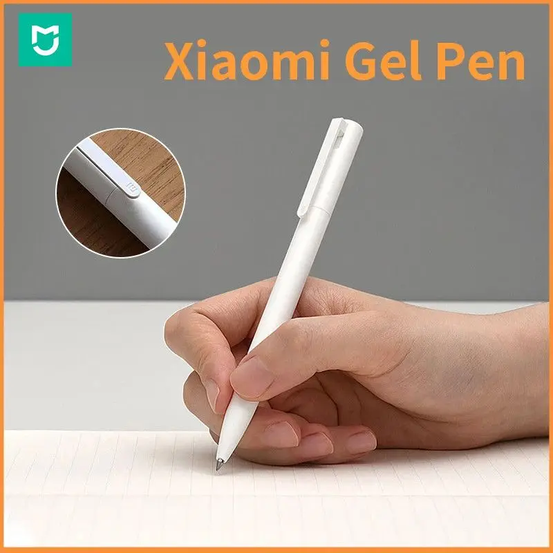 Xiaomi Pen Mijia Pen Mi Sign Pens With 0.5mm Swiss Refill 143mm Rolling Roller Black Ink Xiomi Signing Ballpoint Pens for School