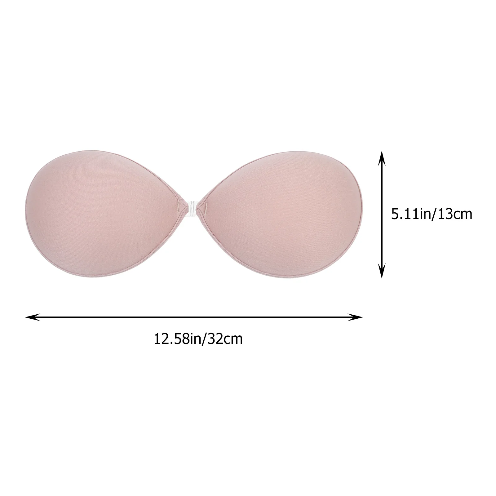 Reggiseno adesivo in silicone riutilizzabile Attacco invisibile sul reggiseno push up con effetto di supporto della fibbia anteriore Ideale per abiti senza spalline