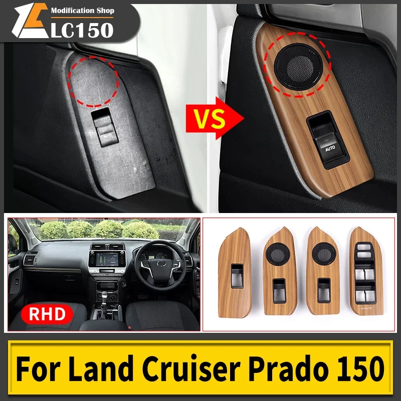 For Toyota 2010-2023 Land Cruiser Prado LC150 150 Glass Lifting Panel Replacement Parts RHD Interior Modification Accessories