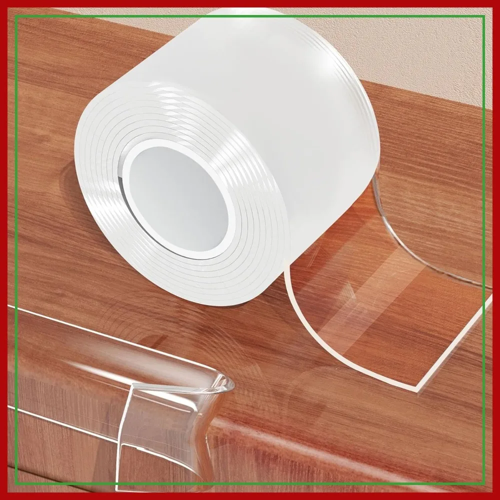 

Clear Soft Corner Protectors 2.6 in x 9.84 FT for Furniture, Table, Wall Edge Bumper, Baby Safety