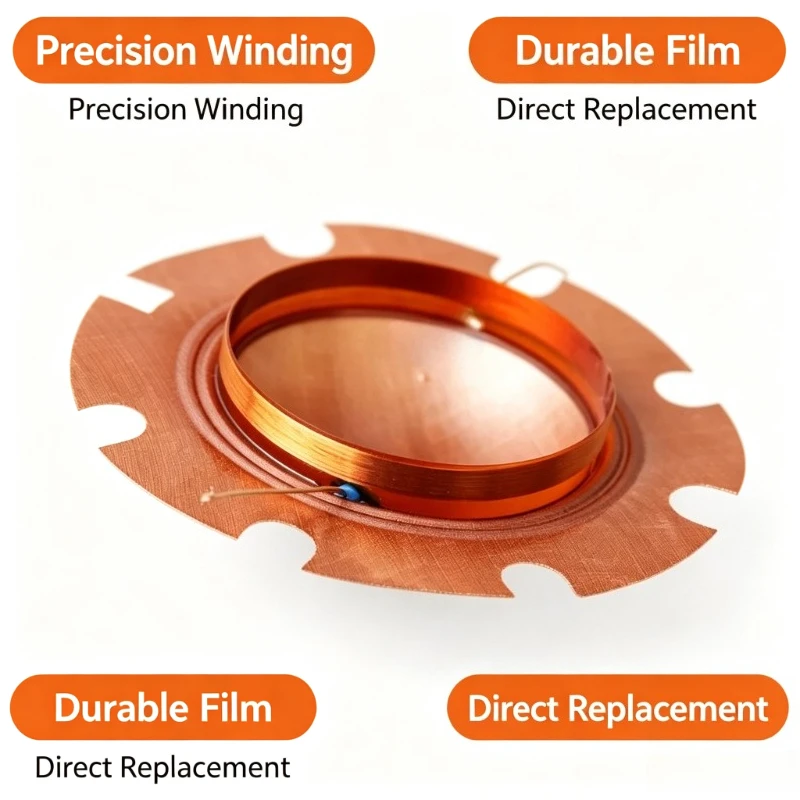 50W tweeter 51mm convex voice coil\ broadcast speaker voice film/speaker coil 25W-50W universal