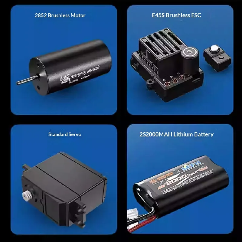 شاحنة RC بدون فرش 14208 1/14 - لعبة الوحش عالية السرعة على الطرق الوعرة 2.4G 4WD للأولاد