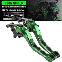 For Z500 Z400 Z300 Z250 2008-2024 Motorcycle Accessories 3D Brake Clutch Lever Aluminum CNC Adjustable Motorbike Brake Lever