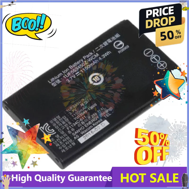SWZY New 1UF553450Z-WCM 3.7V 1150mAh Battery For Wacom Bamboo ACK-40403 680 480 PTH651 1UF553450Z-WCM Battery 1150mAh(4.3Wh)