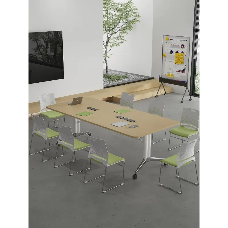 E0 level folding conference table long table training table movable splicing desk multi-functional retractable training desk