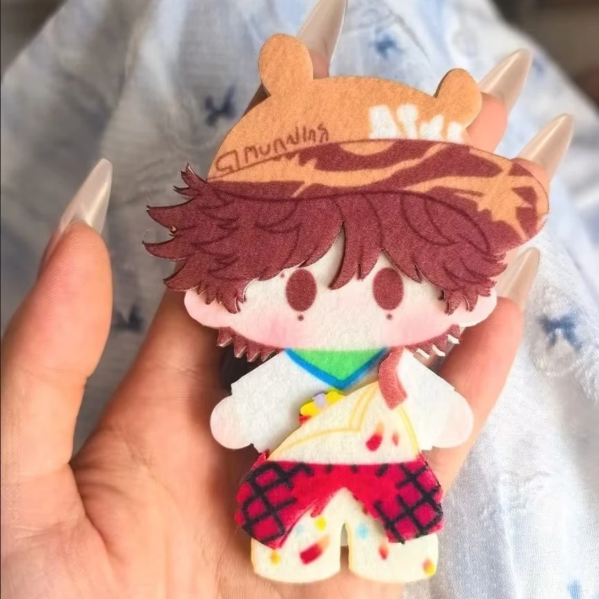 "Reverse Love" 귀여운 핑크 울 'Ziyu' 부직포 완제품 재료, 책가방 액세서리, 펜던트, 장식 선물