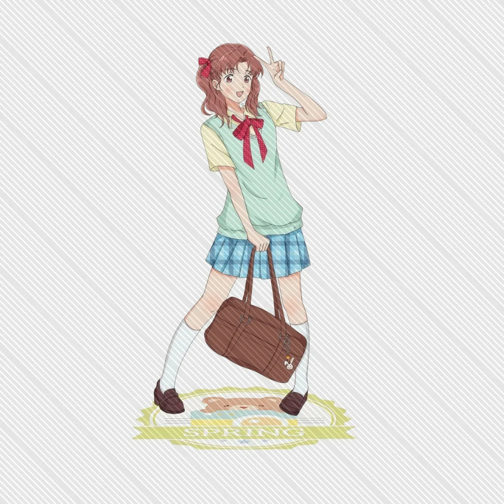 Skip and Loafer Acrylic Keychain Stand Model