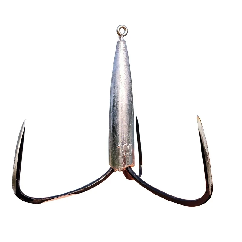 

Carbon Steel Fishing Hook with Lead Sinker 5pcs Sharp Treble Hook Triple Anchor Hooks Anzuelos De Pesca Mar Pesca Fishing Tackle