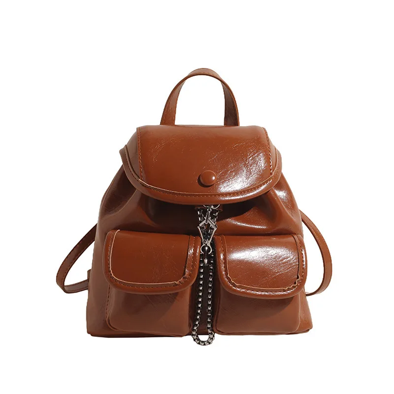 

Women's Shoulder Girl Bag Female 2024 New Autumn And Winter Retro Fashion Backpack Niche High-grade Sense Crossbody Bag