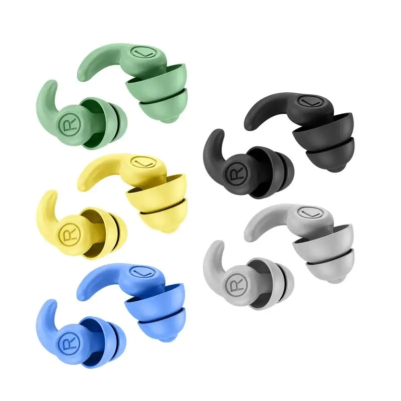 Anti-Drop Earplugs in-Ear Mats Noise Cancelling Ear Plugs Prevent Snoring Noisy Workshops Anti-Drop Protect Hear