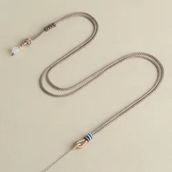 Necklaces Handmade Jewelry Accessories Adjustable Pendant Rope Necklace with Beads Jewellery Making DIY Chain Charms Strap