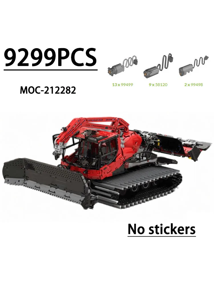 MOC-212282 Bouwstenen Grote Sneeuwploegmachine 600W Sneeuwverzorgingsmachine 9299 Stuks Kerst- en nieuwjaarsspeelgoed voor kinderen - afbeelding 2