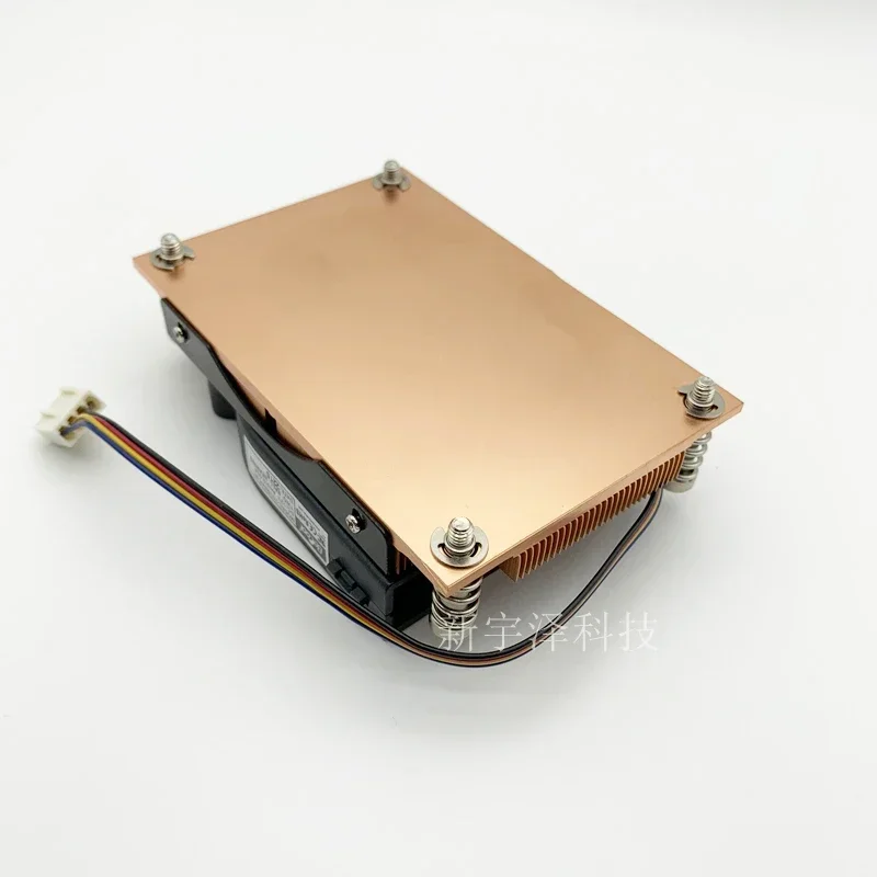 Applicable to Brand new ultra-thin 1U server CPU heat sink made of pure copper,  2011 rectangular platform turbine  blowing fan
