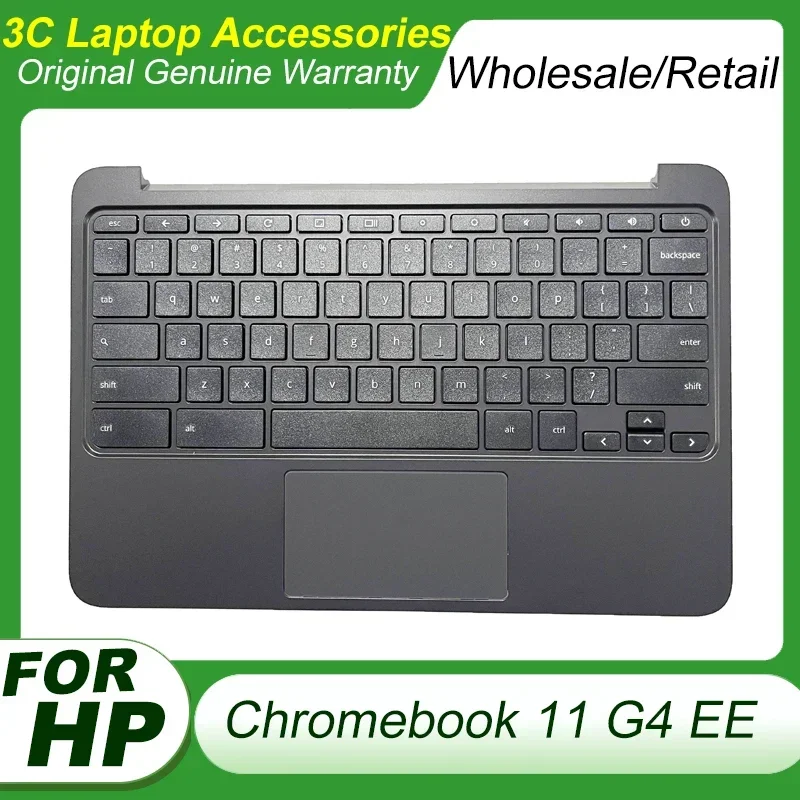 

New Original US Keyboard for HP Chromebook 11 G4 EE Laptop Palmrest Case Top Upper Cover English Keyboard Replacement 851145-001