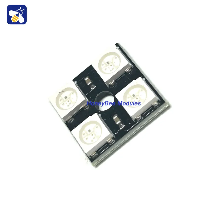 RGB LED Light Module Development Board, Full Color Driver, 4-Bit, WS2812B-4-Bit