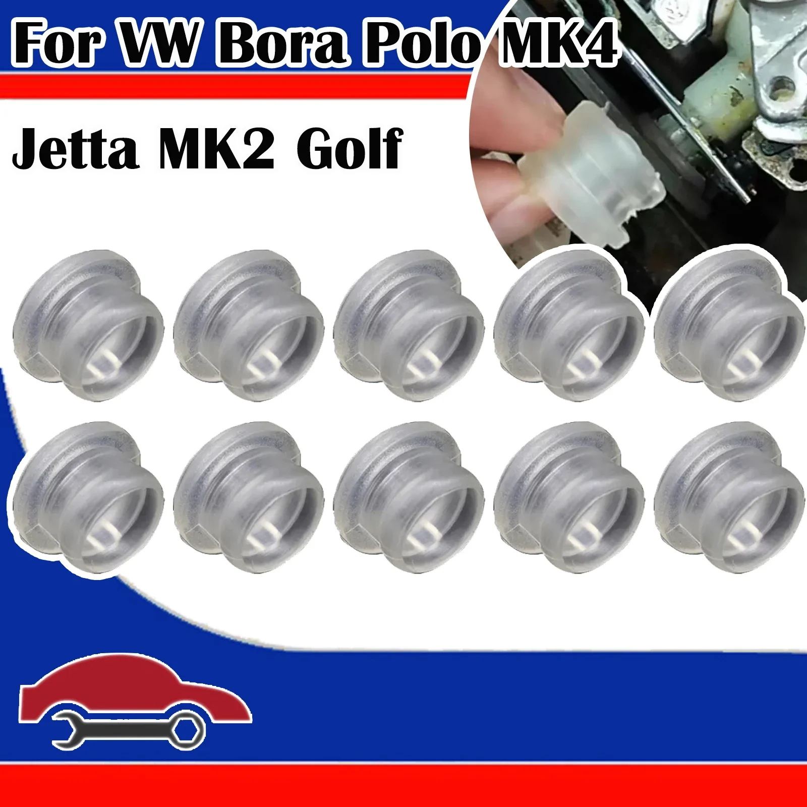 

10X Gearbox Bushing For VW Bora Polo MK4 Jetta MK2 Golf 5 Speed Manual Shift Lever Rubber Sleeve Gasket Clip Fix Spare Parts