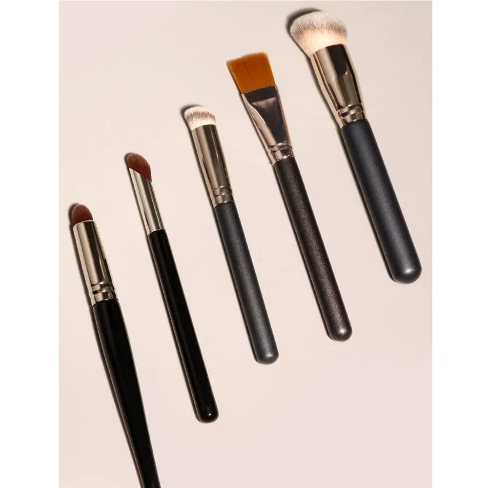 Grande ferramenta de beleza superior plana sombra blush contorno escova rosto escova de maquiagem fundação corretivo escova kabuki escova