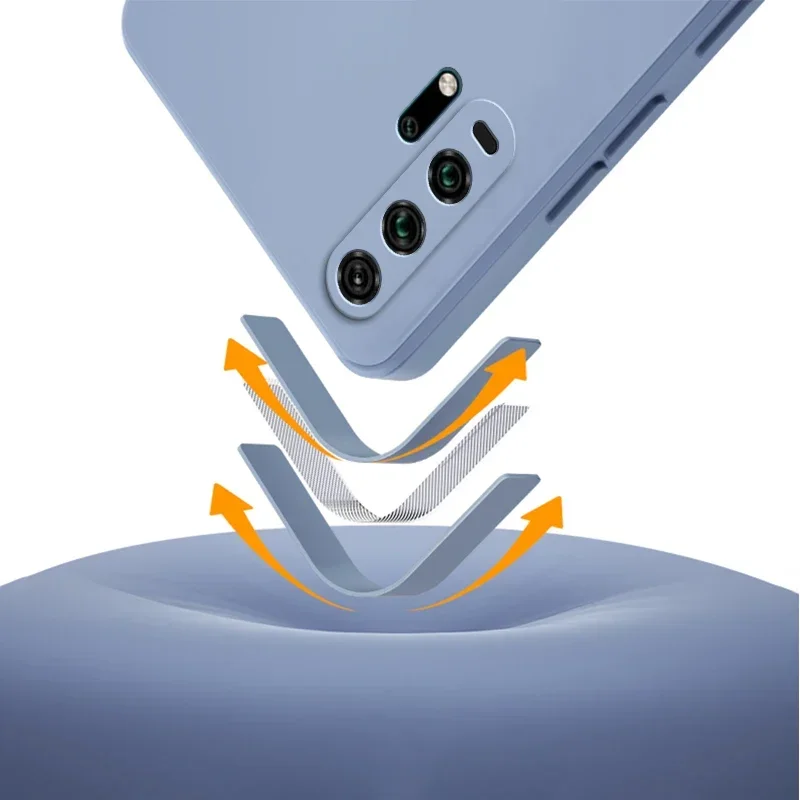 Liquid Phone Case for Honor 10 20 10i 20i 20E 20S Pro Lite Russia Soft Silicone 360 Protective Cover Honor20 Bag