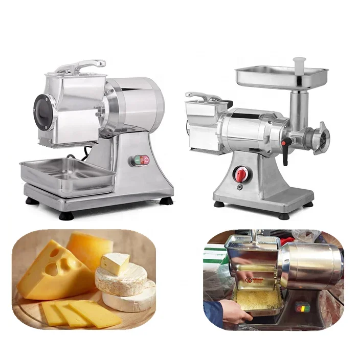 Stainless steel single-head cheese grater, high-performance commercial electric rotary cheese grating processing equipment