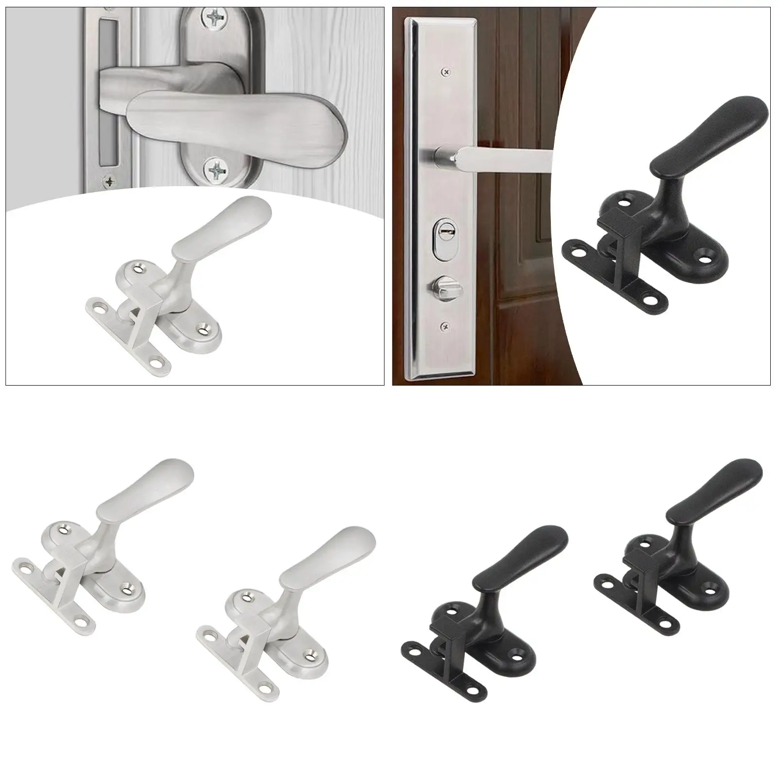 Serrature per porte a schermo Serratura per porta dell'armadio Hardware per cancello Serratura per porta della stalla del bagno Camera da letto Sicurezza domestica Serratura per porta del garage