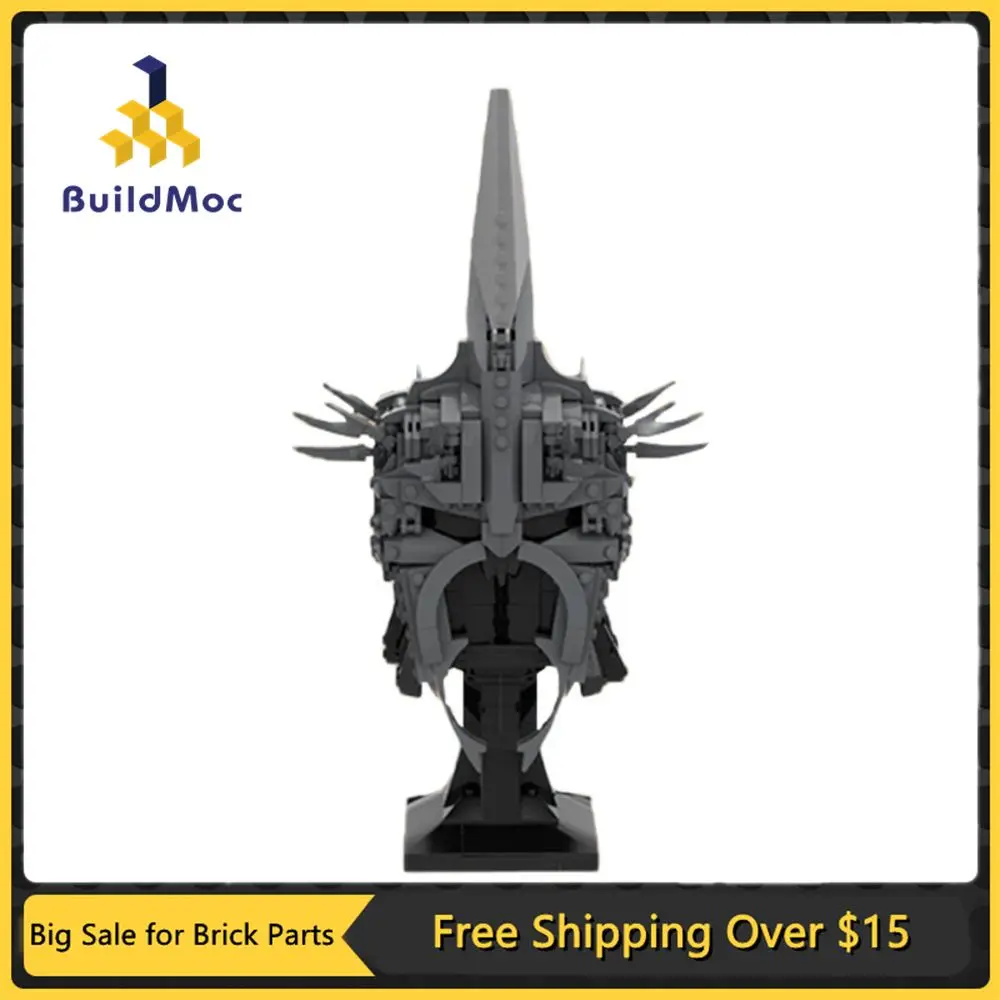 

MOC The Witch-king of Angmar - Helmet Building Blocks Kit Movie Statue Bust Bricks Model DIY Kids Brain Game Toys Birthday Gift