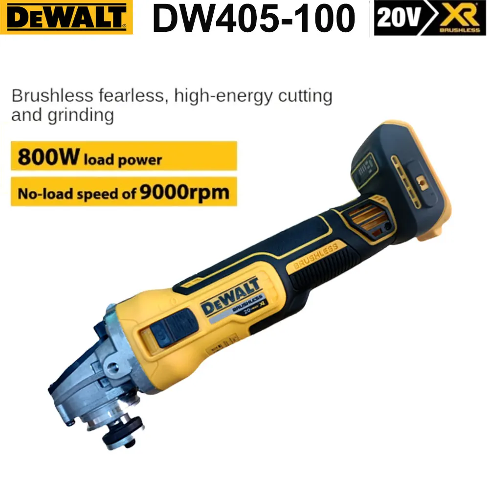 DEWALT DCG405 100/125MM Angle Grinder Tool Wireless 20V Electric Sander Angle Cutting Tool Brushless DeWalt Power Tools