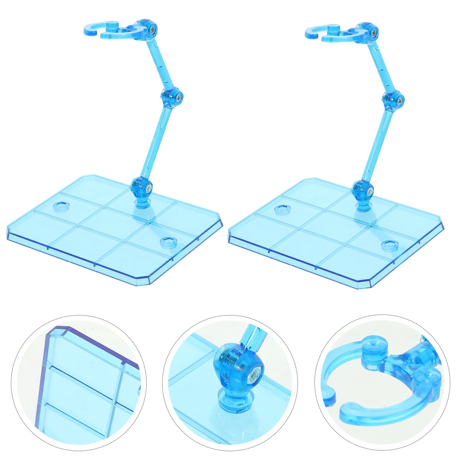 4 Pcs Figure Stand Man Model Plastic Multiple Adjustable Support