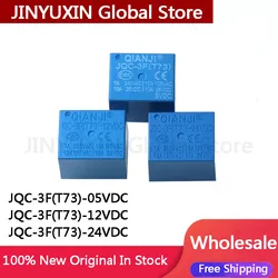 5Pcs JQC-3F(T73)- 5 12 24VDC T73 5Pin JQC-3F(T73)-05VDC JQC-3F(T73)-12VDC JQC-3F(T73)-24VDC Relay Wholesale