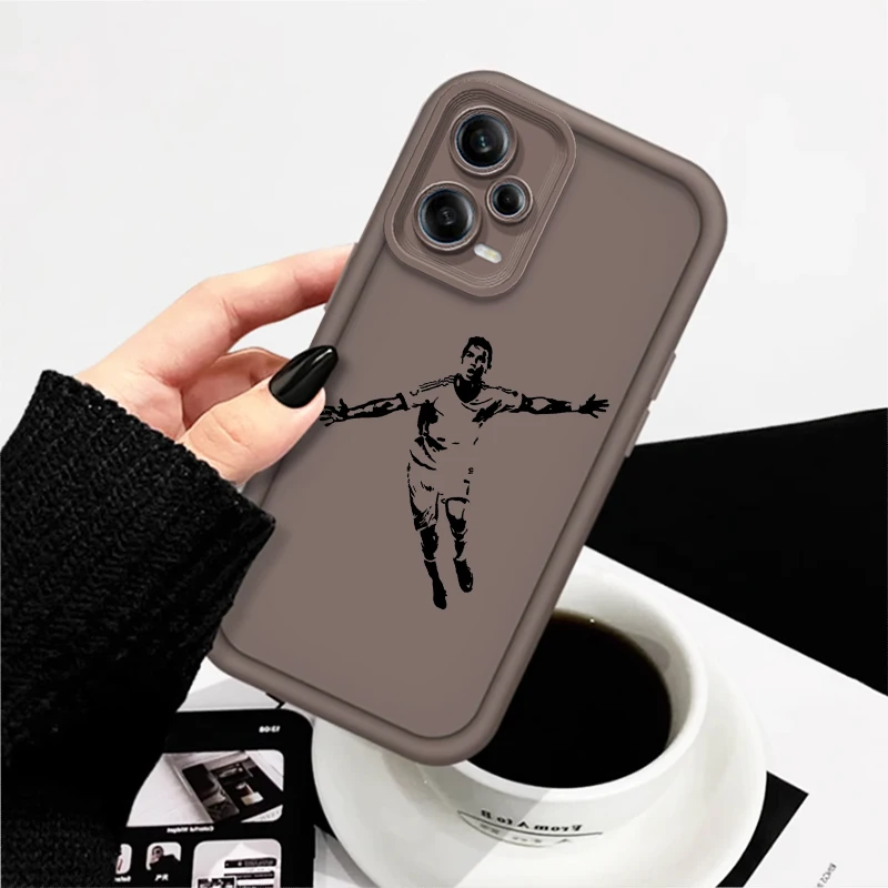 Art Football Stars No.10 7 Eye Ladder dla Xiaomi Redmi Note 13 12 12C 11 11S 10 10C 10A 9C 9A Pro 5G TPU Etui na telefon