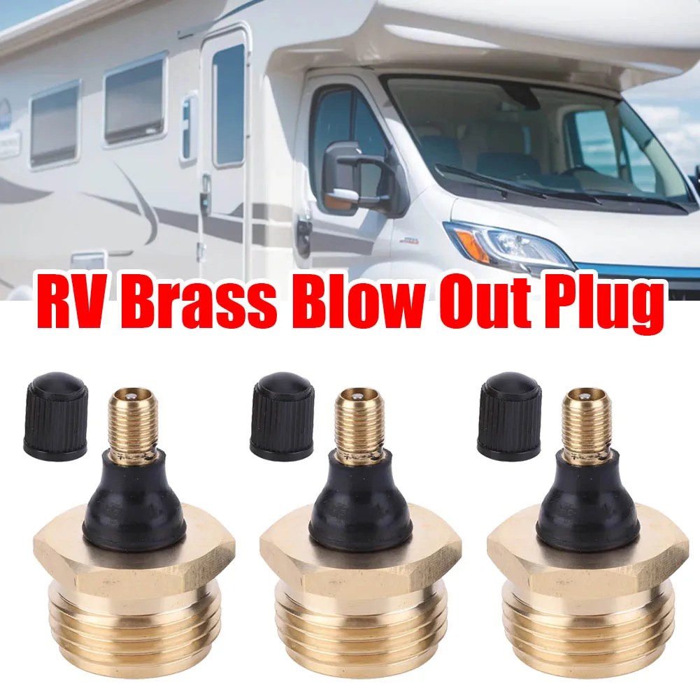 

Латунная выдувная заглушка для автофургонов с защитой от замерзания помогает прожиллять линий воды в автофургонах для кемперов, автодомов и туристических прицепов