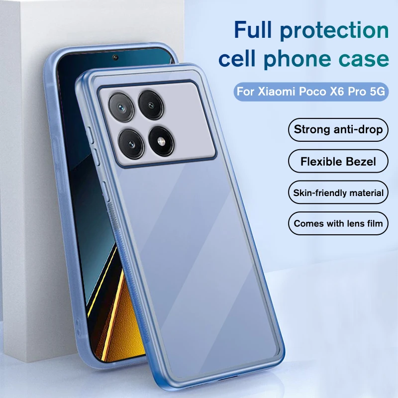 Full Protection Phone Case For Xiaomi Poco X6 Pro x6pro 5G PocoX6 PocoX6pro xiami poko x 6 6pro Back Cover xiomi poxo X6poco