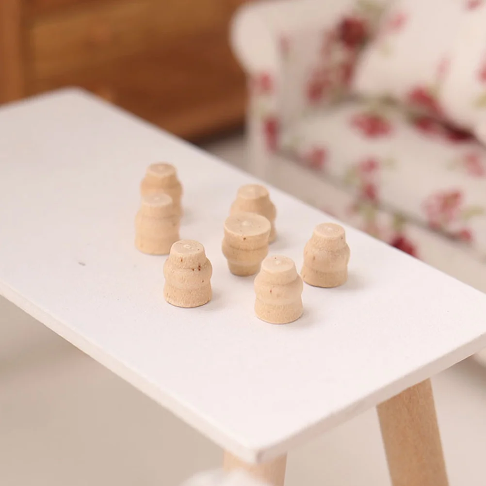 12 Pcs Miniature Table Legs Home Goods Decor Dollhouse Furniture Scene Models Toy