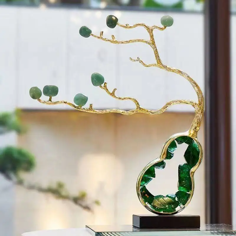 Ornamento di zucca di cristallo ingresso soggiorno armadietto del vino mobile TV luce decorazione creativa di fascia alta di lusso