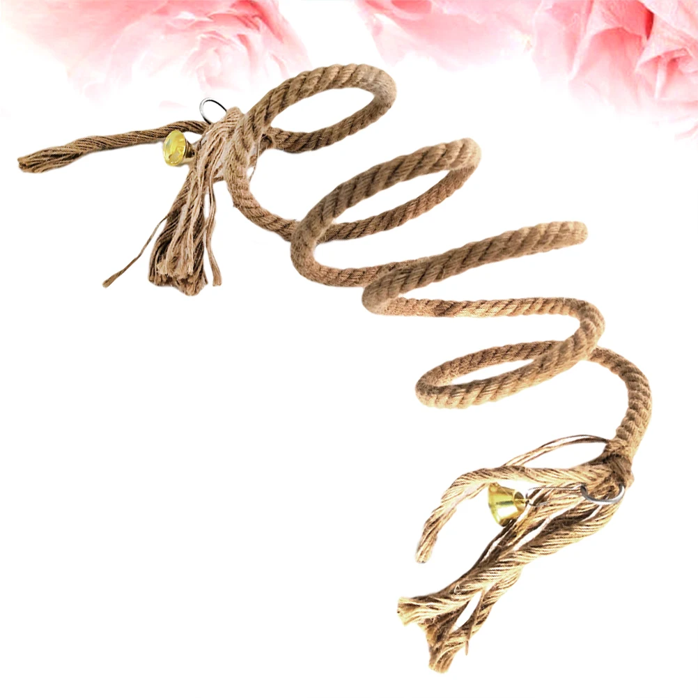 

Parrot Climbing Rope for Pet Bird Birds Standing Spiral Striped Bass Toy Exercise